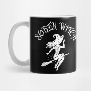 Sober Witch, Funny Halloween Addiction Recovery Mug